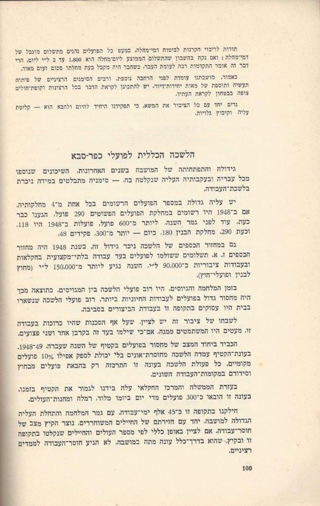   כפר-סבא: עשר שנים למועצה המקומית תש''י 1950