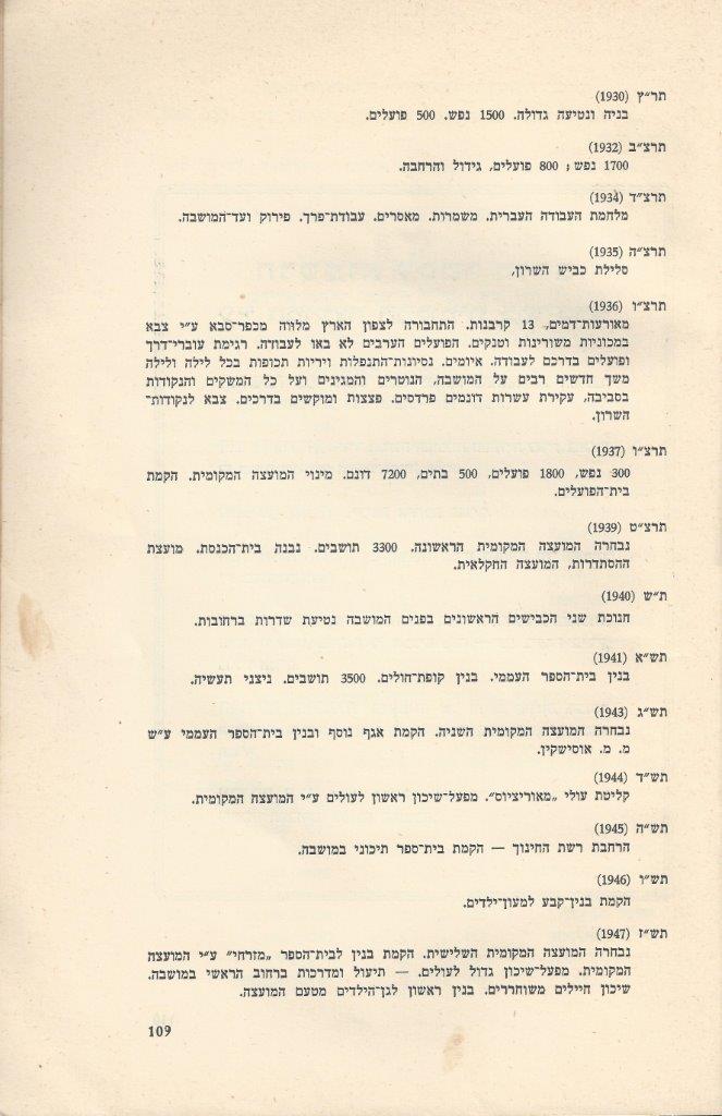   כפר-סבא: עשר שנים למועצה המקומית תש''י 1950