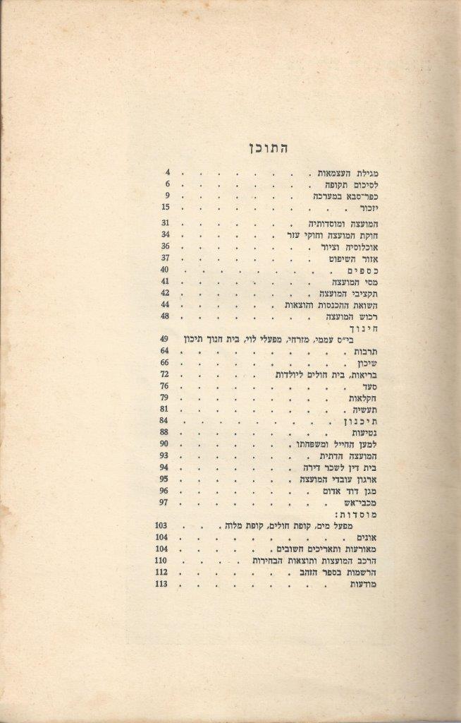   כפר-סבא: עשר שנים למועצה המקומית תש''י 1950 