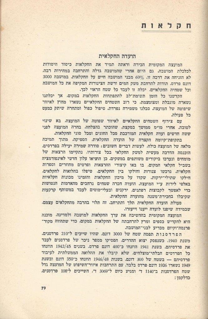   כפר-סבא: עשר שנים למועצה המקומית תש''י 1950 