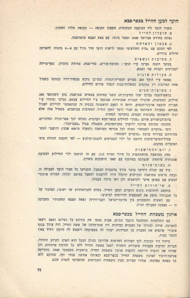   כפר-סבא: עשר שנים למועצה המקומית תש''י 1950