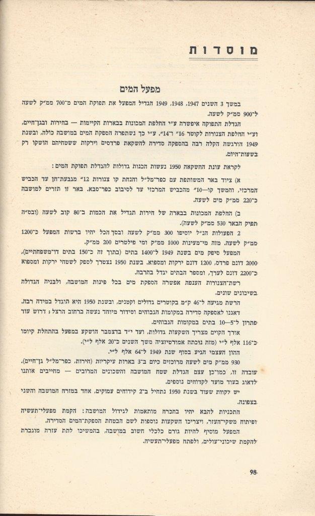   כפר-סבא: עשר שנים למועצה המקומית תש''י 1950